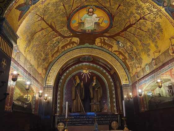 Monte Cassino war tours the Abbey now. The crypt